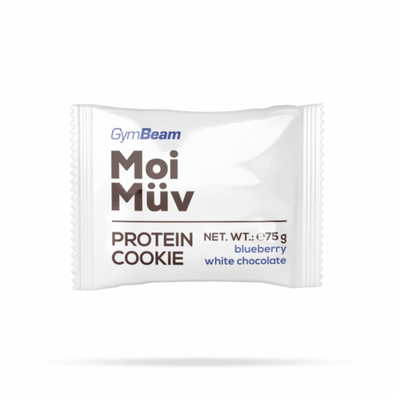 GymBeam MoiMüv Protein Cookie 12 x 75 g čučoriedka-biela čokoláda