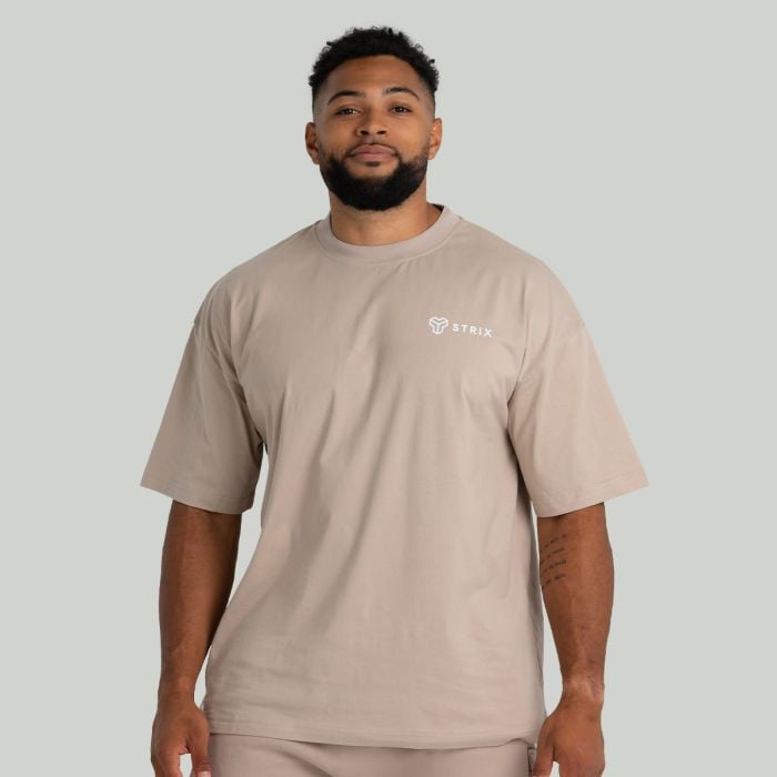 STRIX Tričko Oversized Tee Taupe S STRIX Tričko Oversized Tee Taupe S