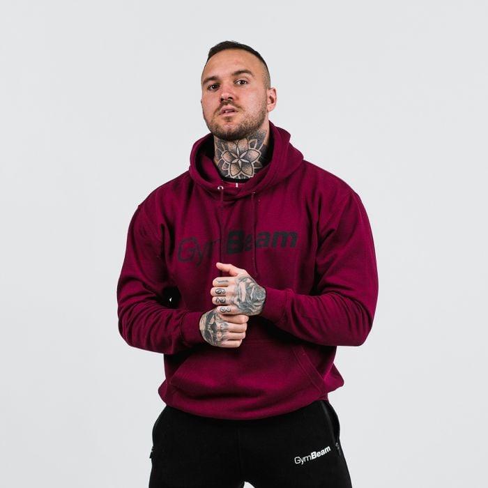 GymBeam Mikina PRO Hoodie Burgundy XXL GymBeam Mikina PRO Hoodie Burgundy XXL