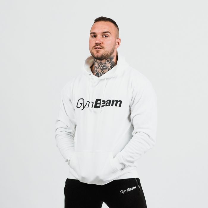 GymBeam Mikina PRO Hoodie White XXLXXL GymBeam Mikina PRO Hoodie White XXLXXL