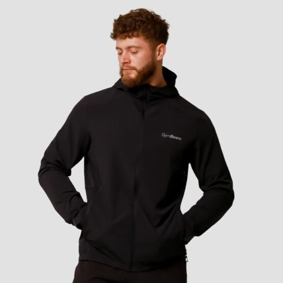 GymBeam Bežecká bunda Pulse Black  XLXL