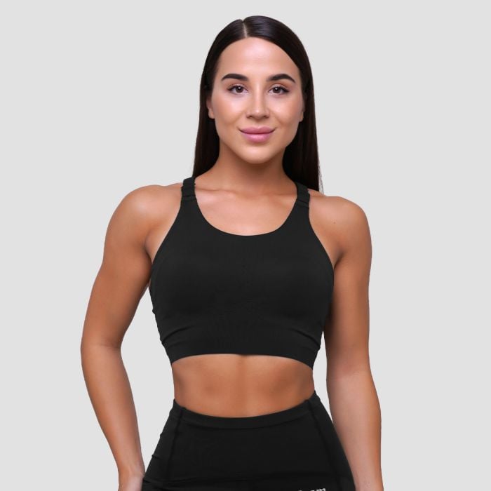 GymBeam Bežecká športová podprsenka Pulse Black  L