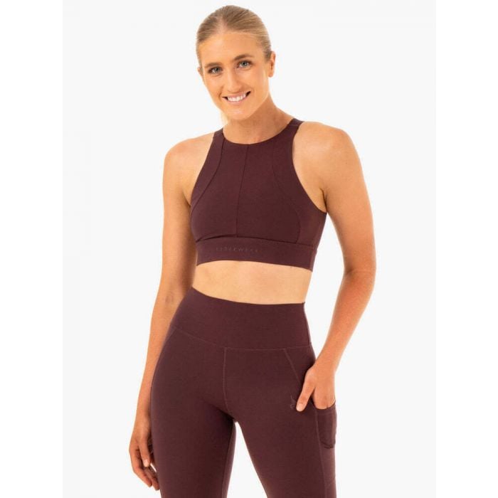 Ryderwear Športová podprsenka Reset High Impact Chocolate  XLXL