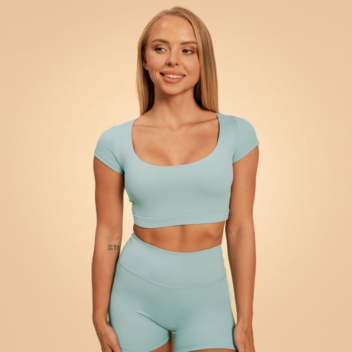 BeastPink Dámske tričko Cropped Sense Storm Blue XSXS BeastPink Dámske tričko Cropped Sense Storm Blue XSXS