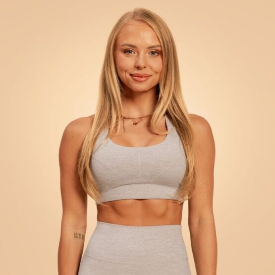 BeastPink Športová podprsenka Sense Grey  XSXS
