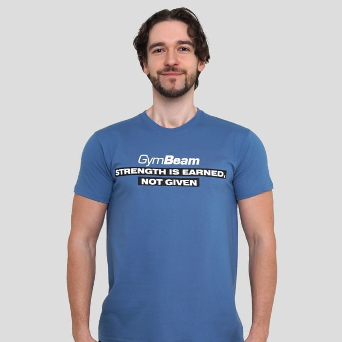 GymBeam Tričko Strength Storm Blue  XXXL