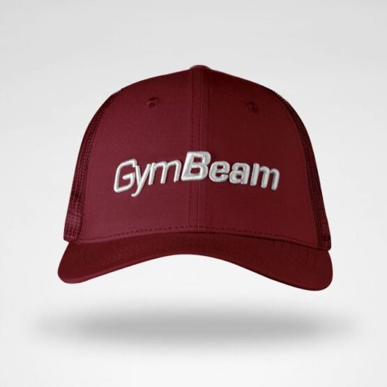 GymBeam Šiltovka Mesh Panel Cap Burgundy  UNI