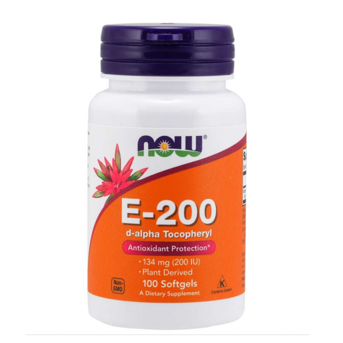 Now Foods Vitamín E - 200