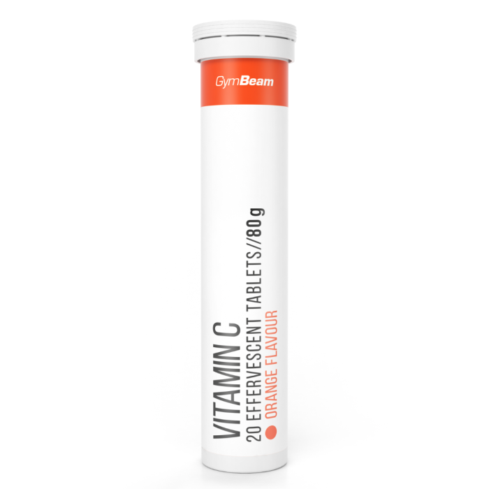 GymBeam Vitamín C 1000 mg šumivý 14 x 20 tab čierne ríbezle