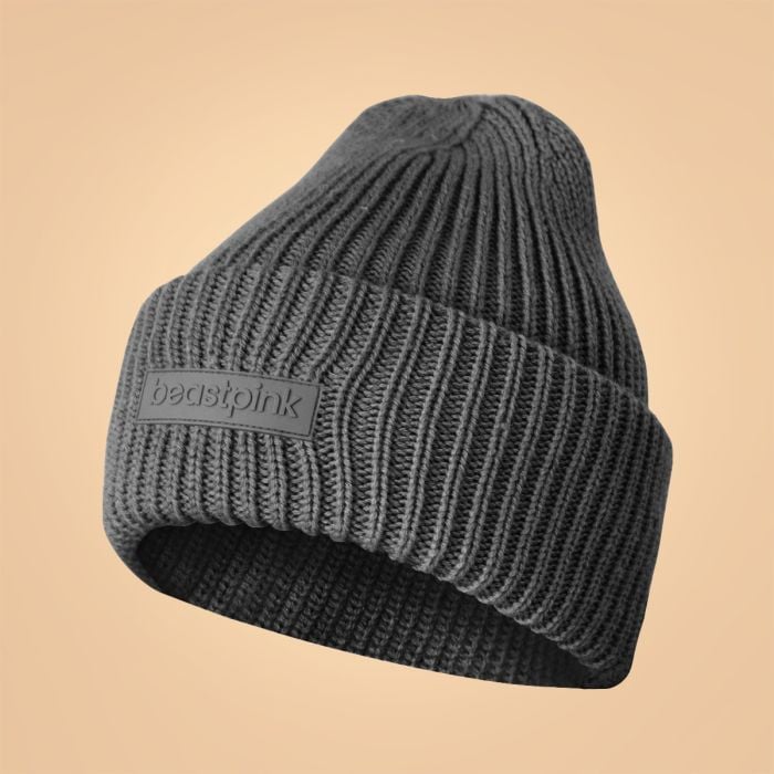 BeastPink Zimná čiapka Beanie Silver Black  universalUNI
