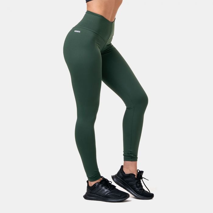 NEBBIA Dámske legíny Classic Hero High Waist Green  XS