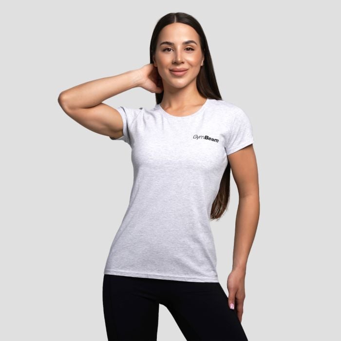 GymBeam Dámske tričko Basic Heather Grey SS GymBeam Dámske tričko Basic Heather Grey SS