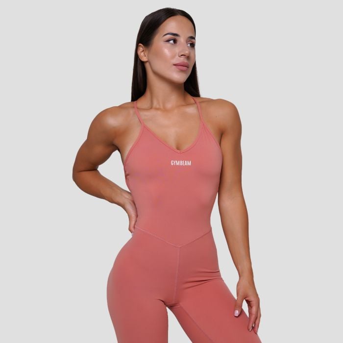 GymBeam Dámsky overal FIT Salmon XSXS GymBeam Dámsky overal FIT Salmon XSXS
