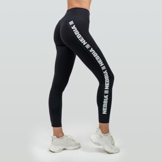 NEBBIA Dámske legíny ICONIC High Waist Black  XSXS