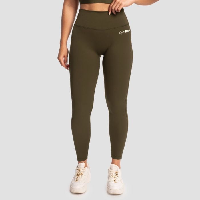 GymBeam Dámske legíny High-waist Limitless Espresso  L