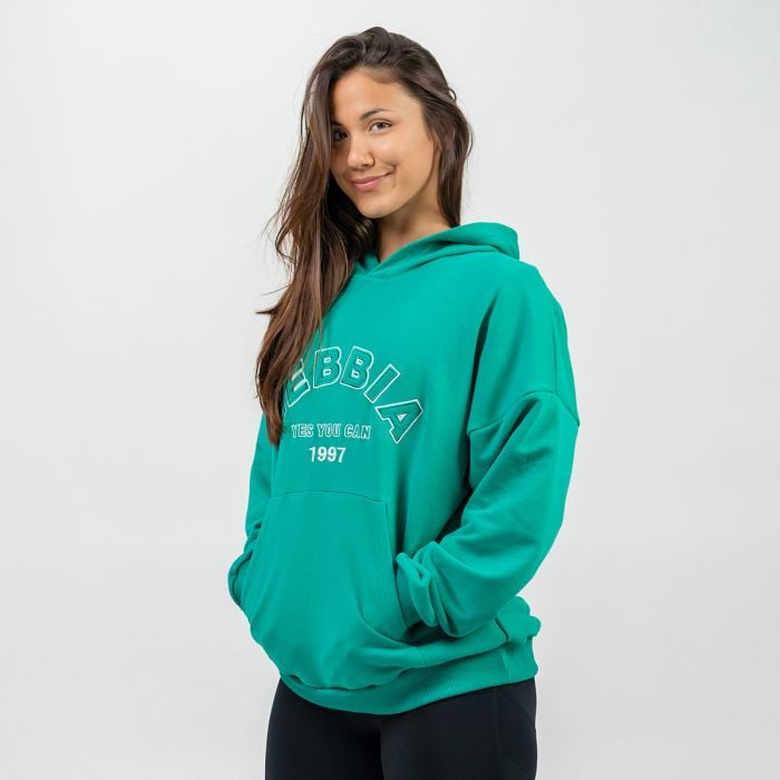 NEBBIA Dámska Oversize mikina Gym Rat Green  SS
