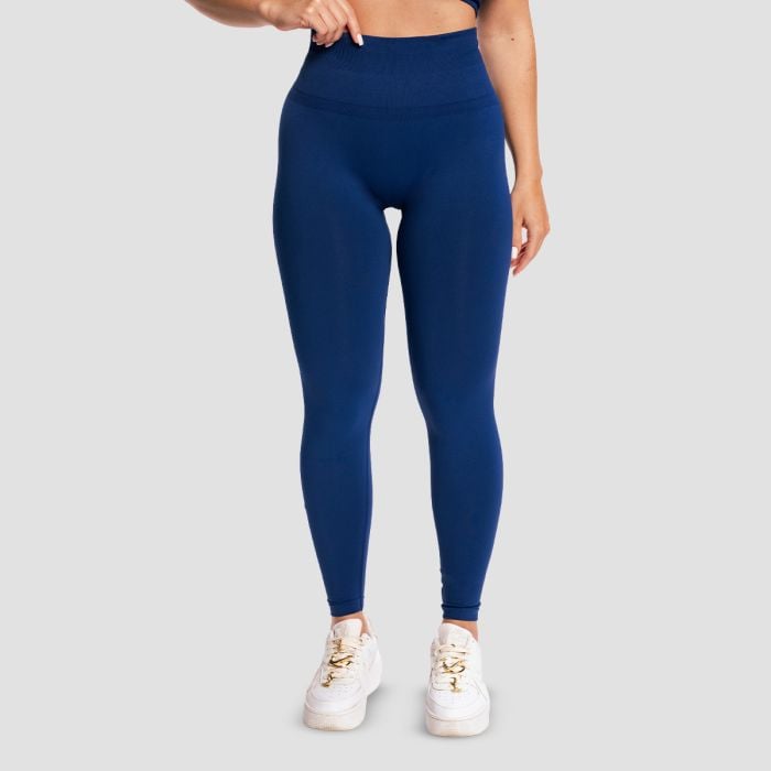 GymBeam Dámske bezšvové legíny Sculpt Navy  L
