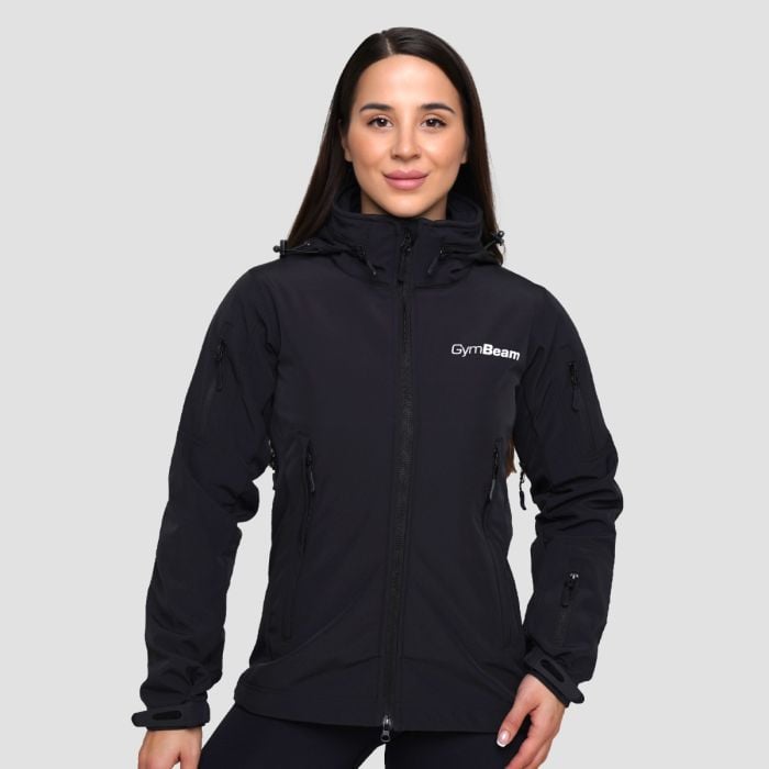 GymBeam Dámska bunda Softshell Black  XLXL
