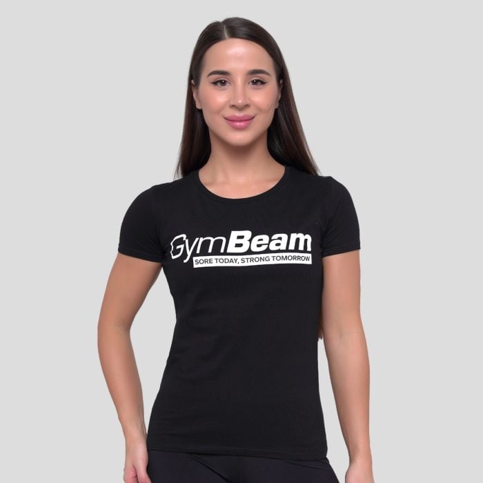 GymBeam Dámske tričko Strong Tomorrow Black  XXL