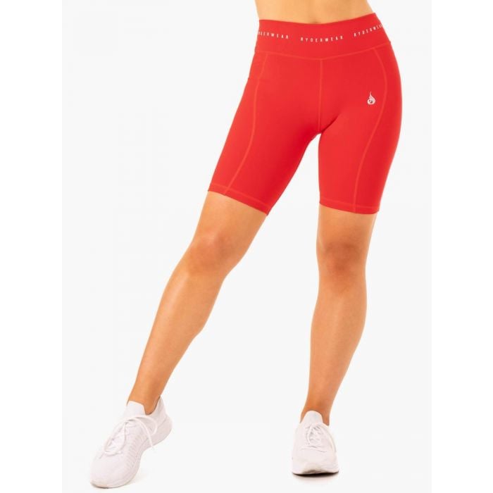 Ryderwear Dámske High Waisted Bike Shorts Reflex Red L Ryderwear Dámske High Waisted Bike Shorts Reflex Red L
