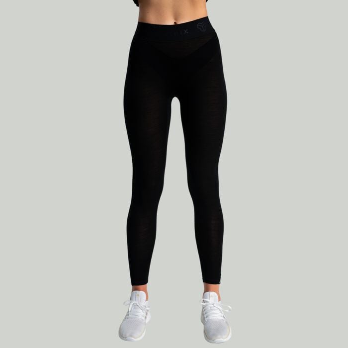 STRIX Dámske legíny MERINO I Black  XSXS