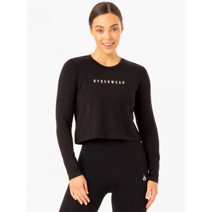 Ryderwear Dámske tričko Long Sleeve Top Foundation Black XS Ryderwear Dámske tričko Long Sleeve Top Foundation Black XS
