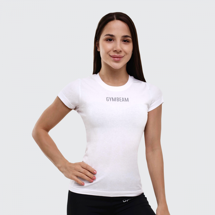 GymBeam Dámske tričko FIT White XXL GymBeam Dámske tričko FIT White XXL