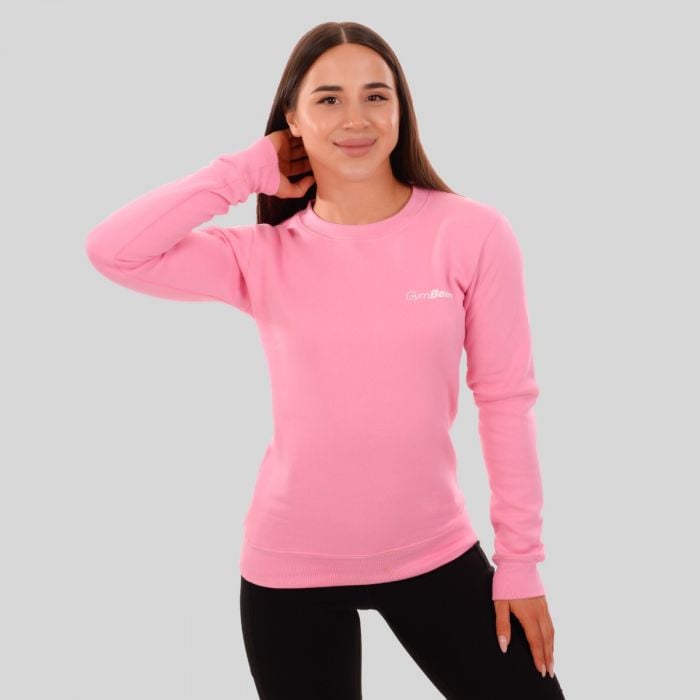 GymBeam Dámska mikina Basic Jumper Baby Pink LL GymBeam Dámska mikina Basic Jumper Baby Pink LL