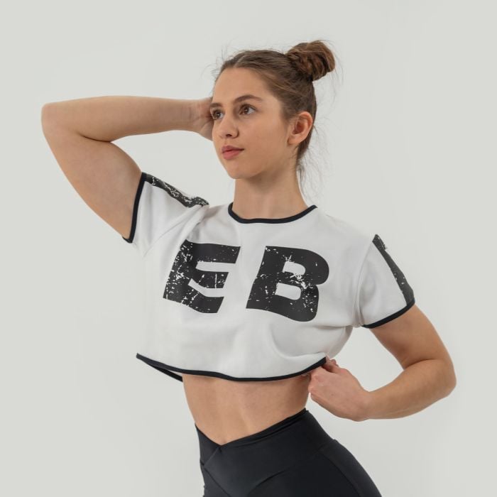 NEBBIA Dámske tričko Oversized Crop Top Game On White XSXS NEBBIA Dámske tričko Oversized Crop Top Game On White XSXS