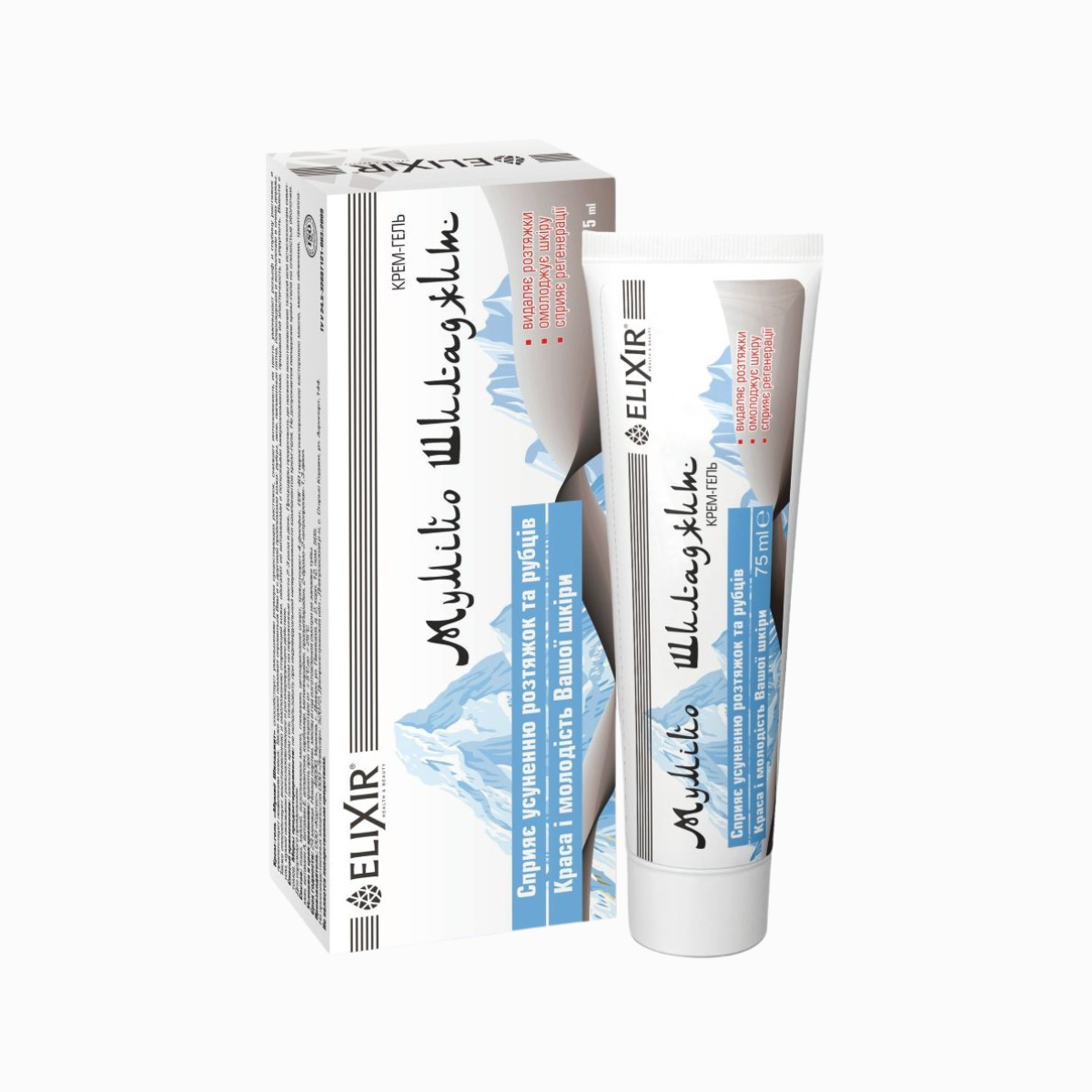 Krémový gél na jazvy a strie „Mumio Shilajit“ - 75 ml - Elixir