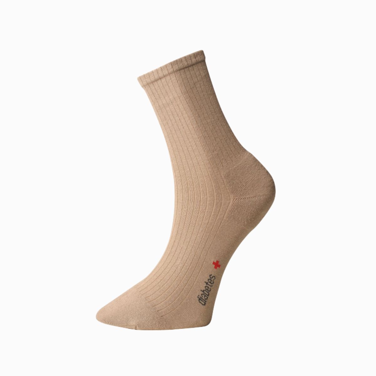 Ponožky s jemným zovretím lemu - s mikroplyšom v päte a špičke - béžové - Ovecha Veľkosť: 31-32