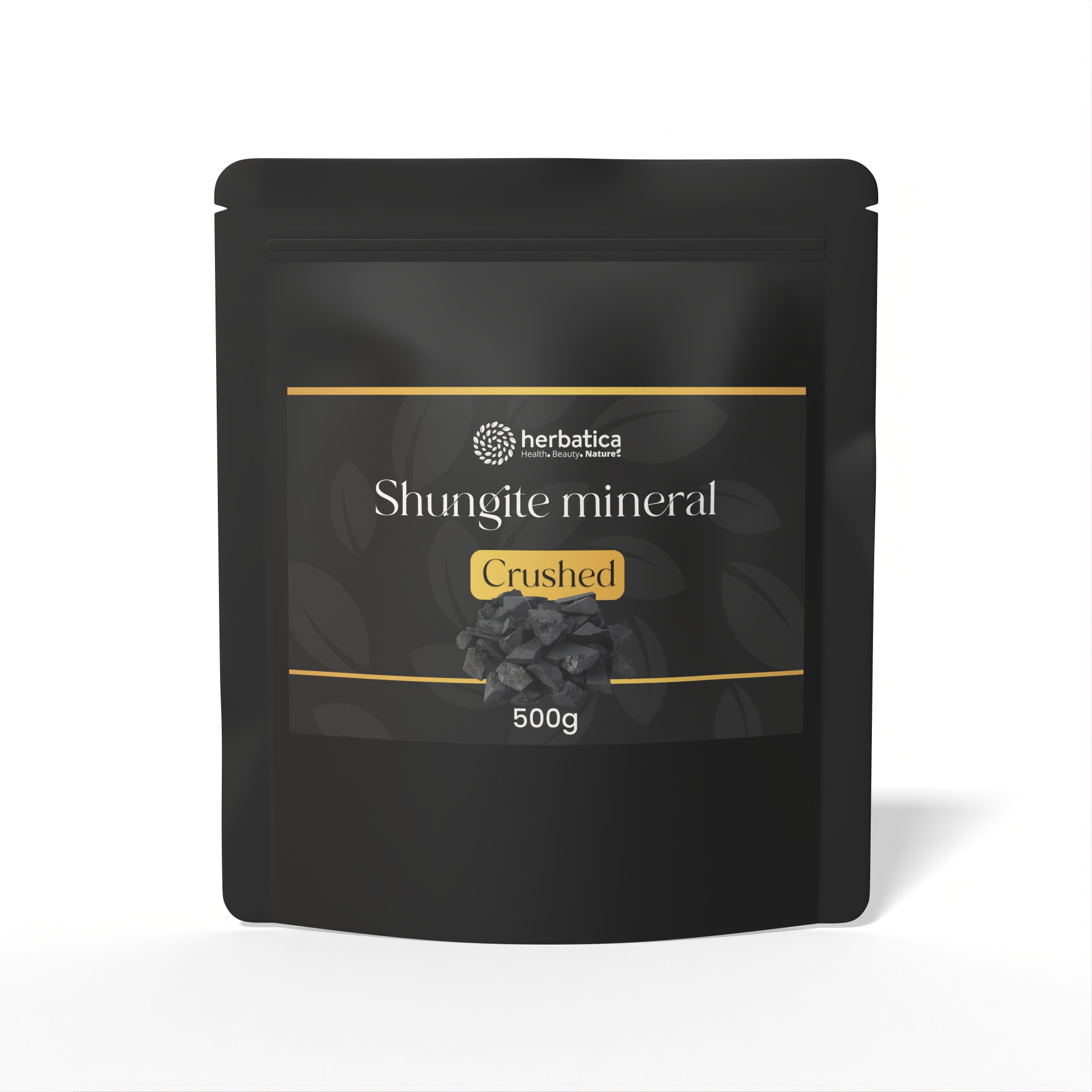 Minerál šungit drť - prírodný filter vody 500g - Herbatica