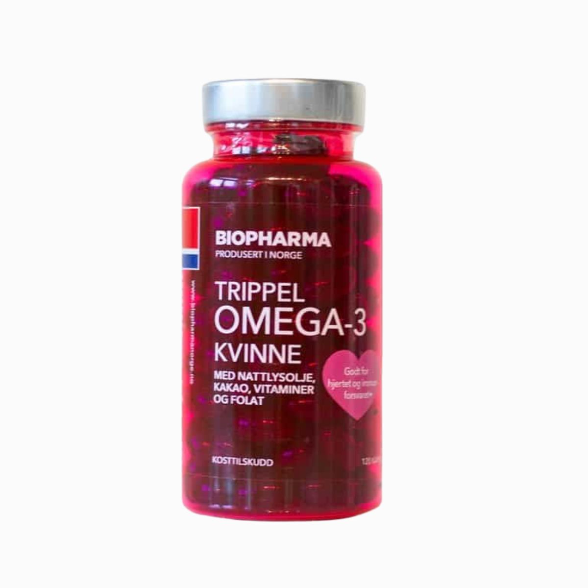Trippel OMEGA 3 Kvinne Kakao - Biopharma - 120 kapsúl