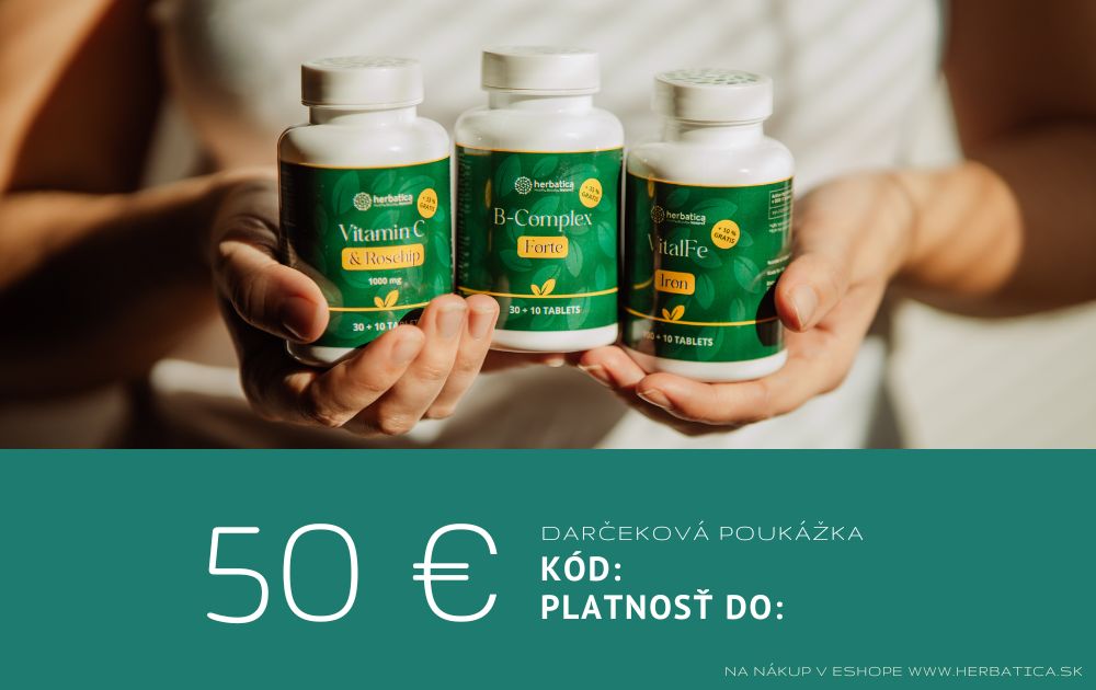 Darčeková poukážka Herbatica v hodnote 50€