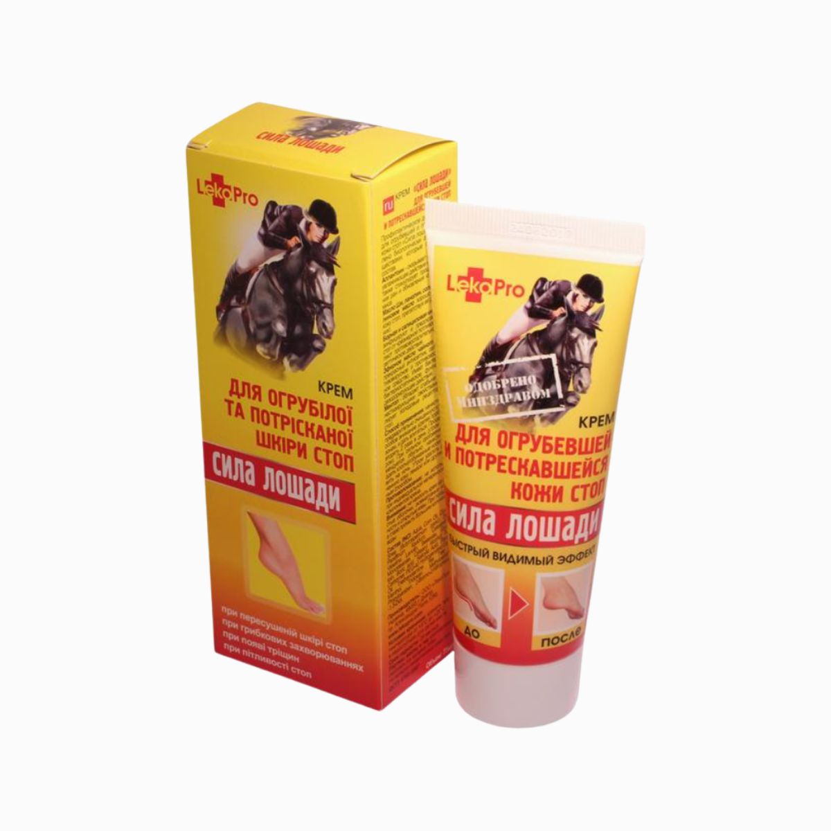 KONSKÁ SILA krém na nohy - na drsnú a popraskanú pokožku - 75 ml - LekoPro