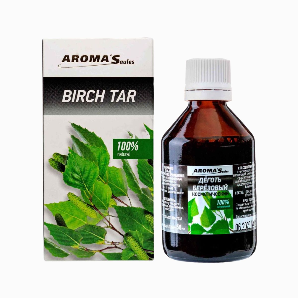 Brezový decht kozmetický 50 ml - Aroma'Saules