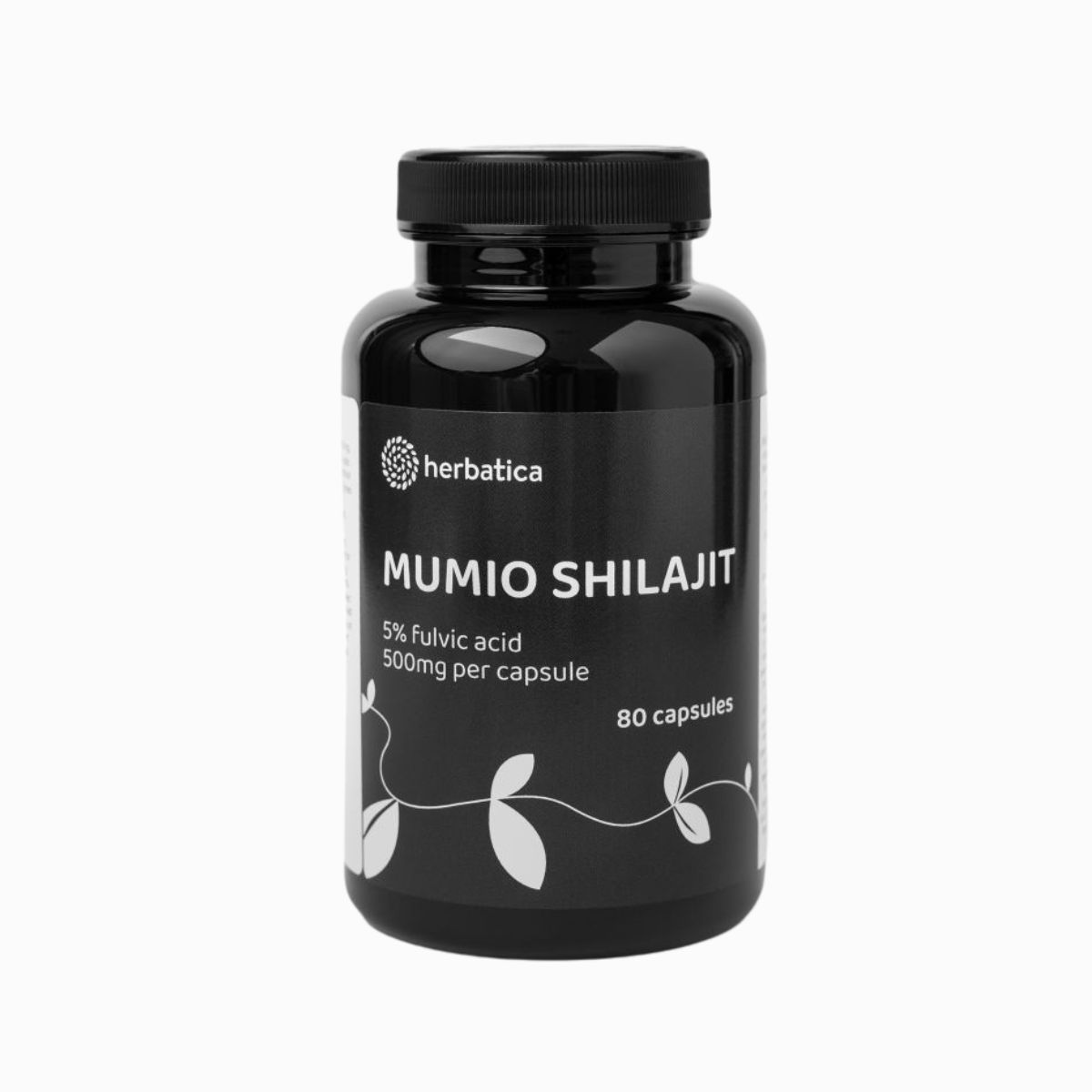 Shilajit - očistené mumio premium (500mg) - výživový doplnok - 80 kapsúl - Herbatica