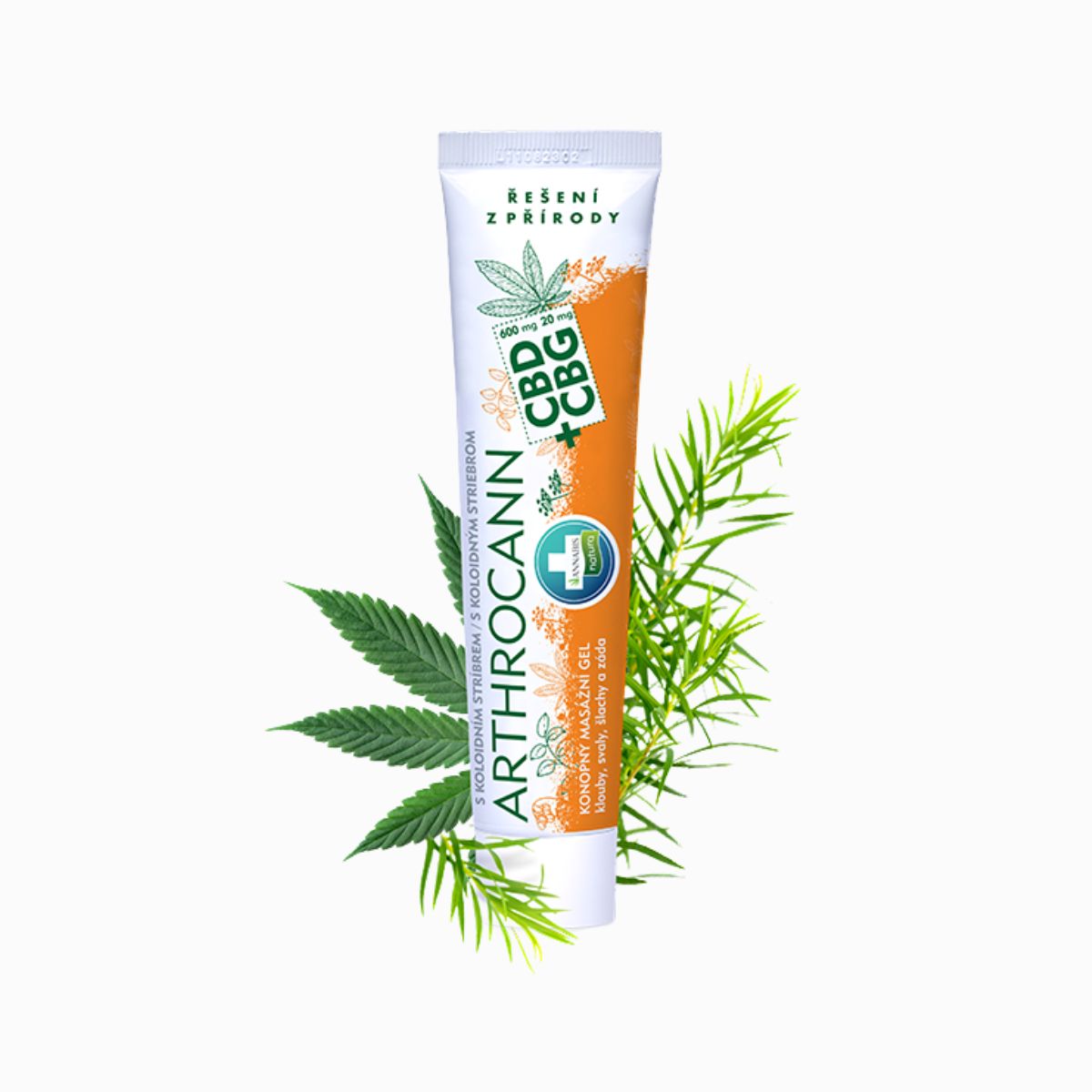 ARTHROCANN konopný masážny gél CBD+CBG s koloidným striebrom na kĺby