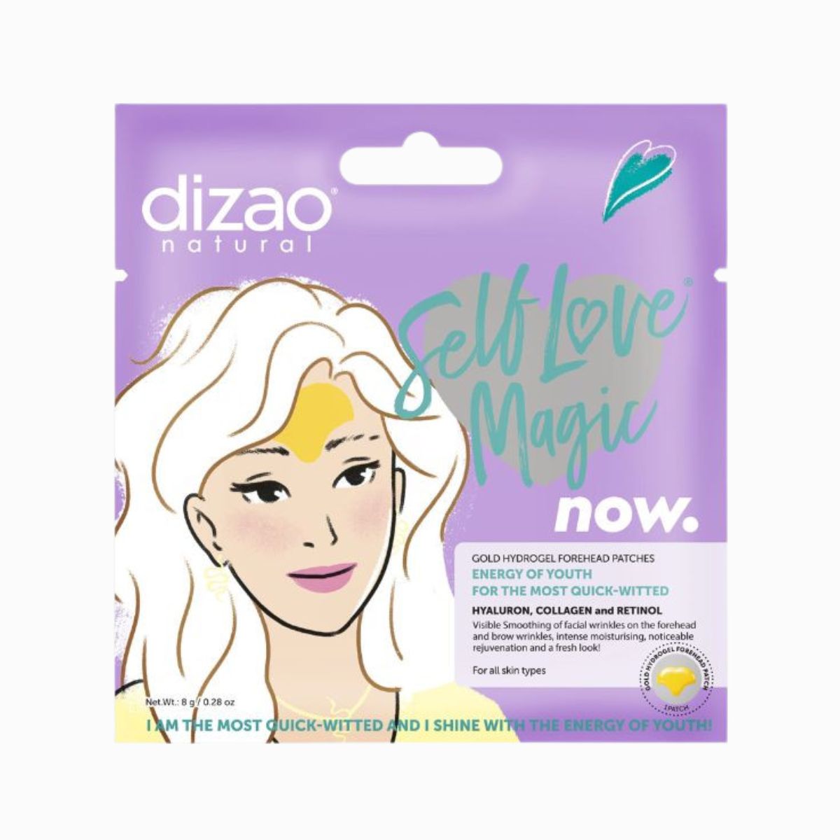 Hydrogélová náplasť na čelo s kyselinou hyalurónovou