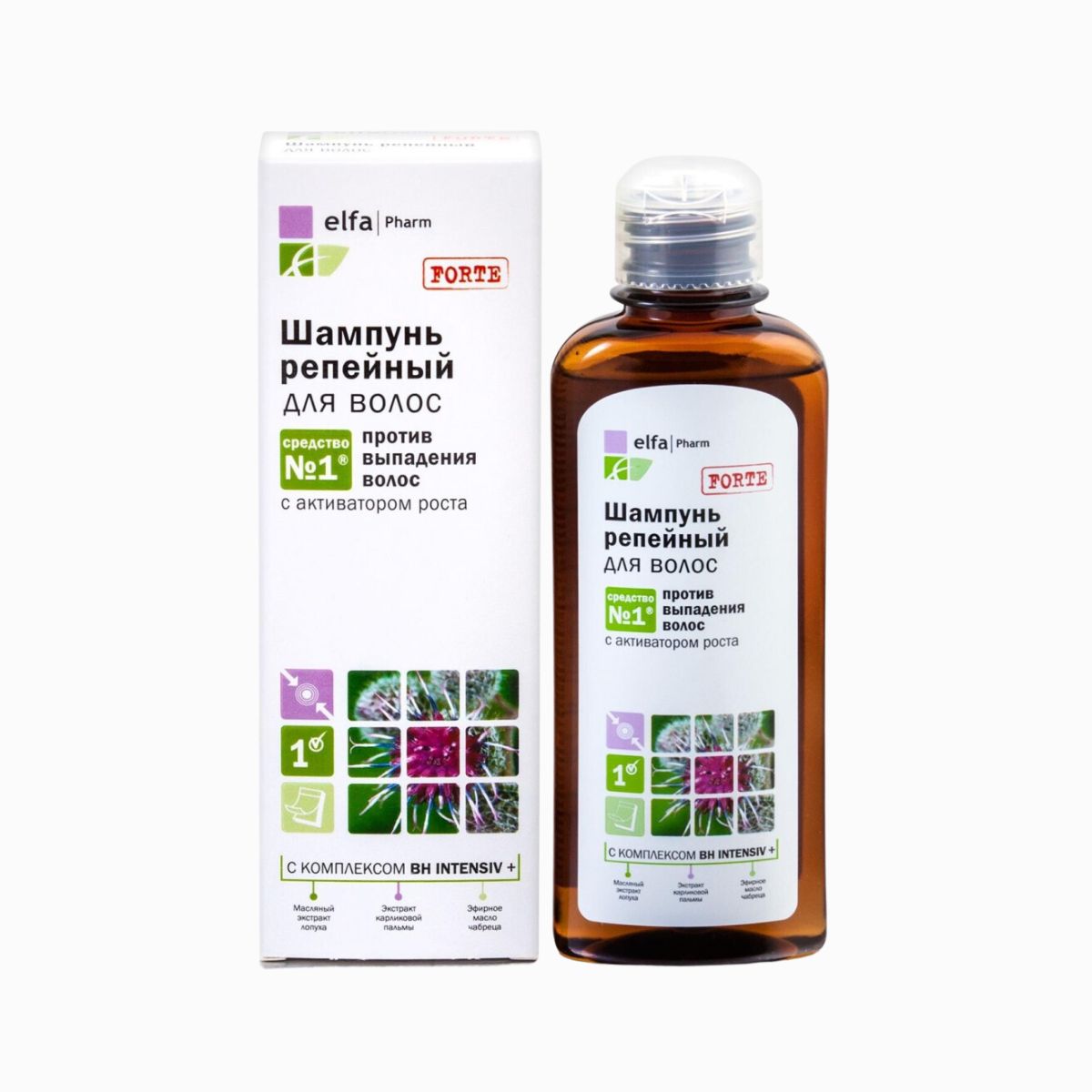 Lopúchový šampón na vlasy proti vypadávaniu - 200 ml - Elfa Pharm