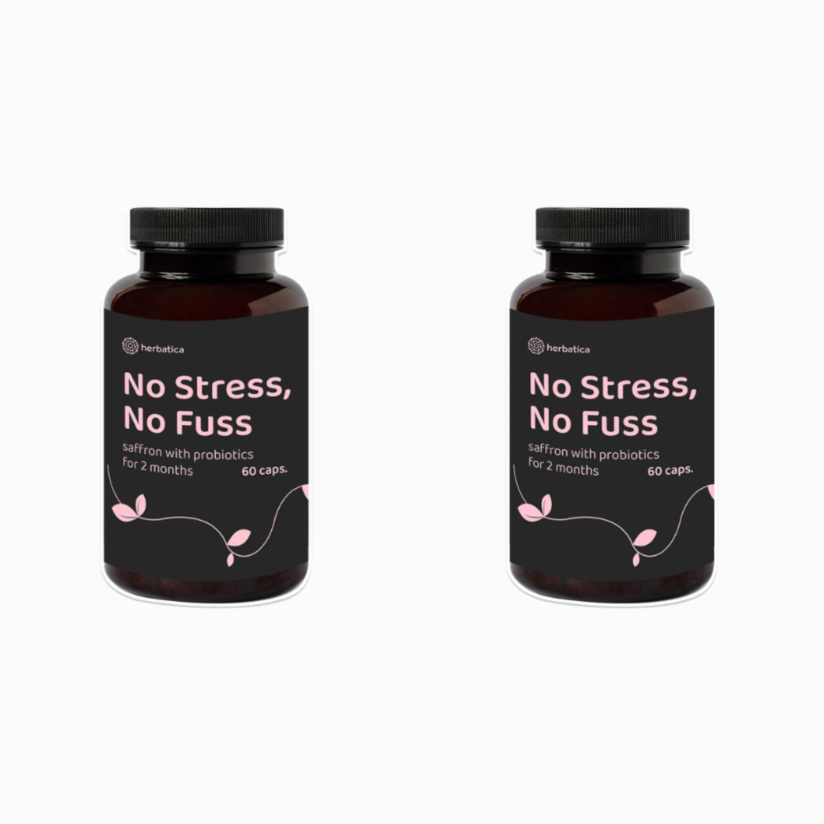 Zvýhodnený set: 2 x Bez stresu a starostí - šafran s probiotikami - 60 kapsúl - Herbatica