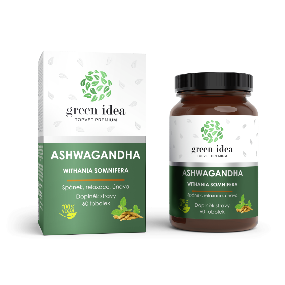 Ashwagandha - 60 kapsúl - Green idea