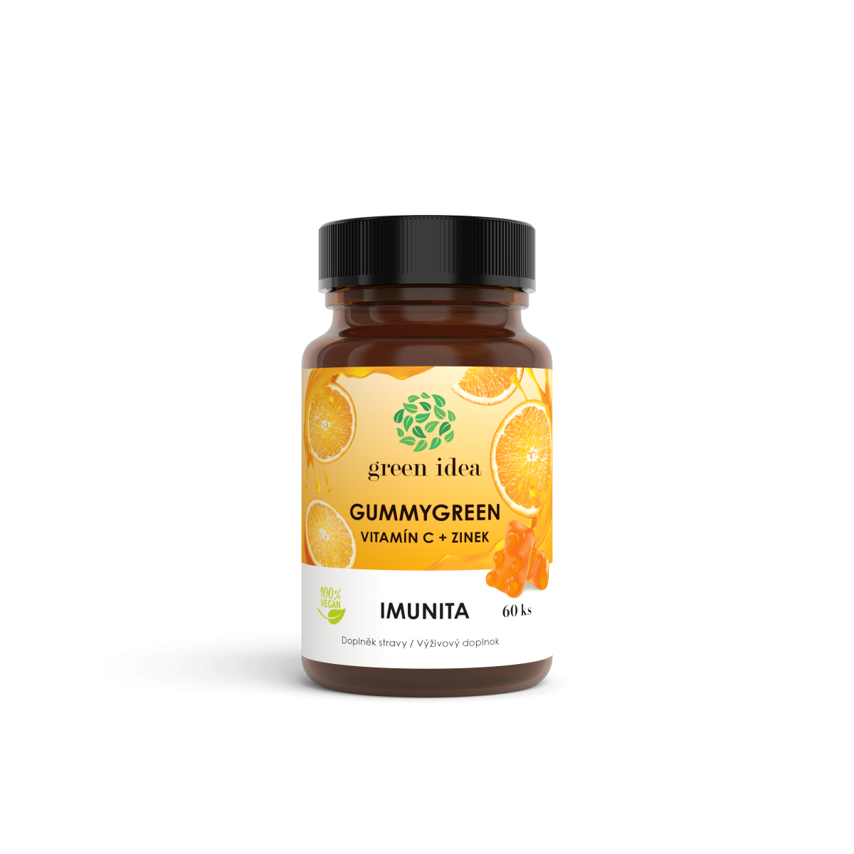 Gummygreen - Vitamín C + zinok 60 ks - Green idea