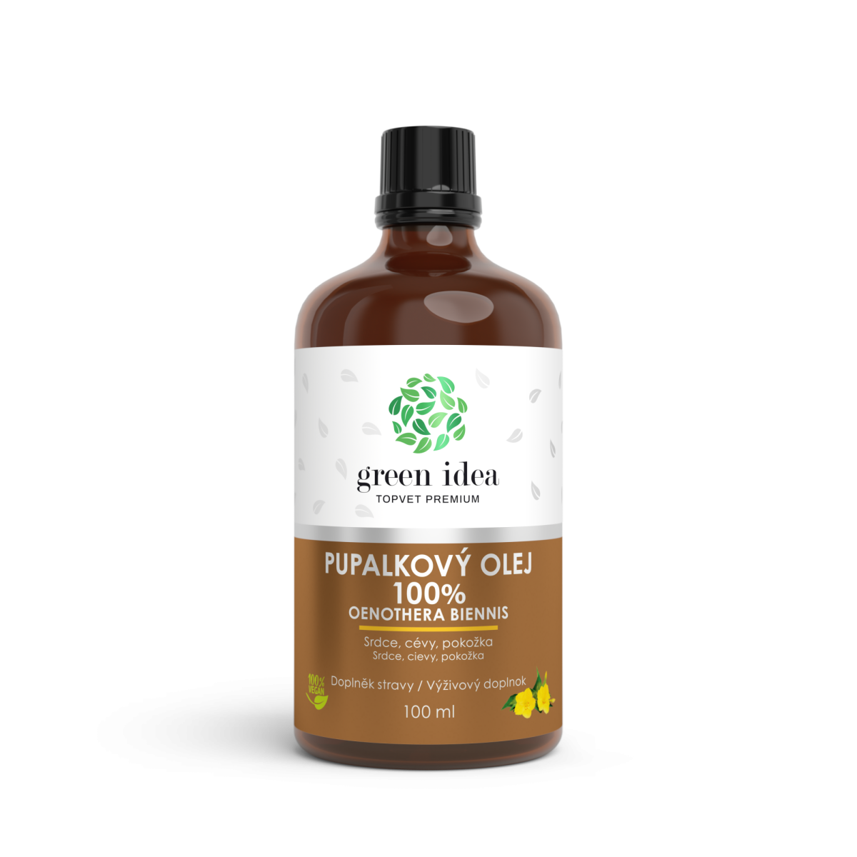 Pupalkový olej 100 % – 100 ml – Green idea
