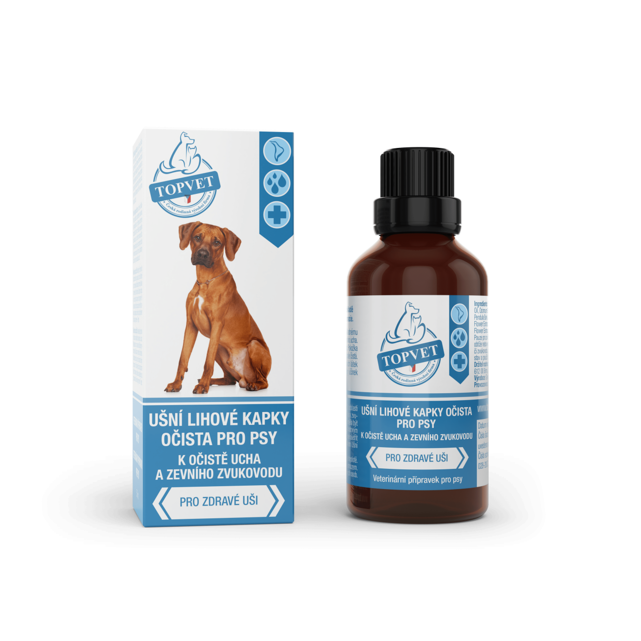 Ušné liehové kvapky - očista pre psov 50 ml - Green idea