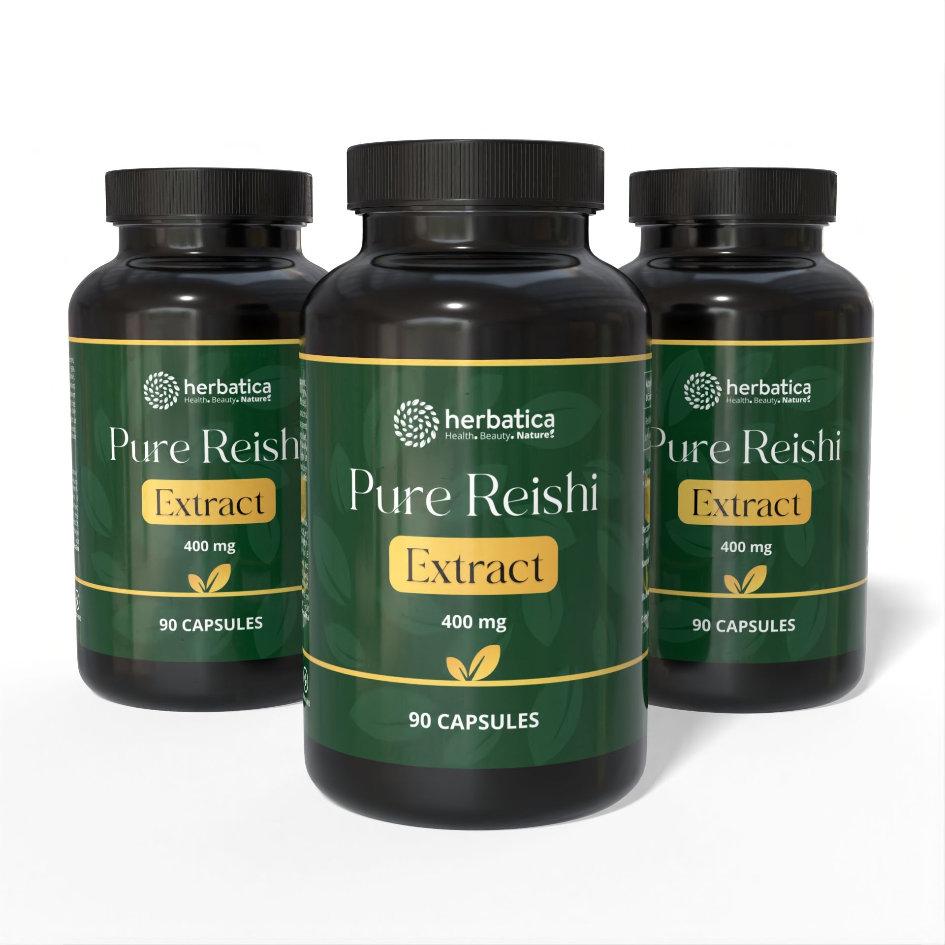 Zvýhodnený set: 3x Reishi Extract 30 % polysacharidov - 90 kapsúl - Herbatica
