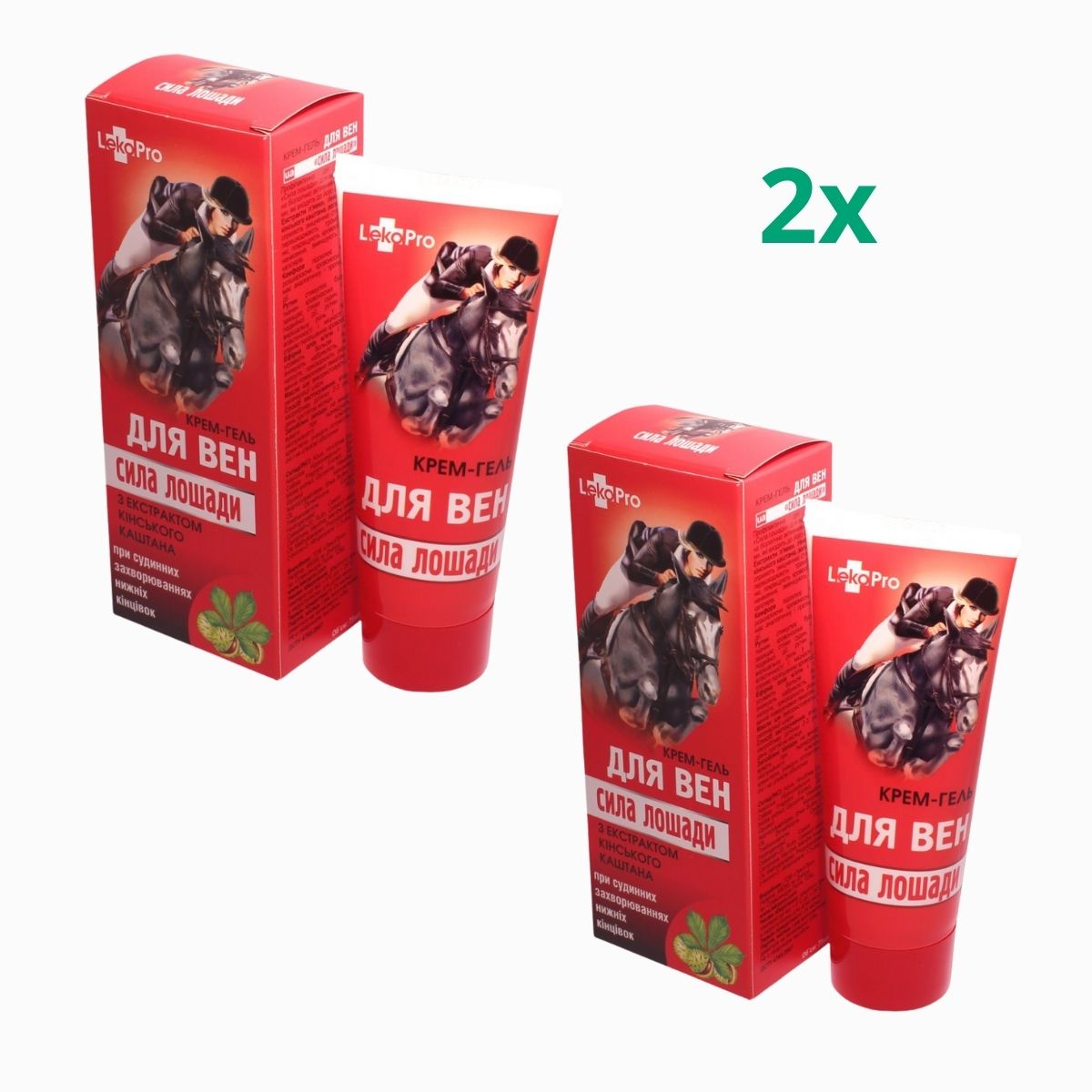 Zvýhodnený set: 2x KONSKÁ SILA krém na žily - 75ml - LekoPro
