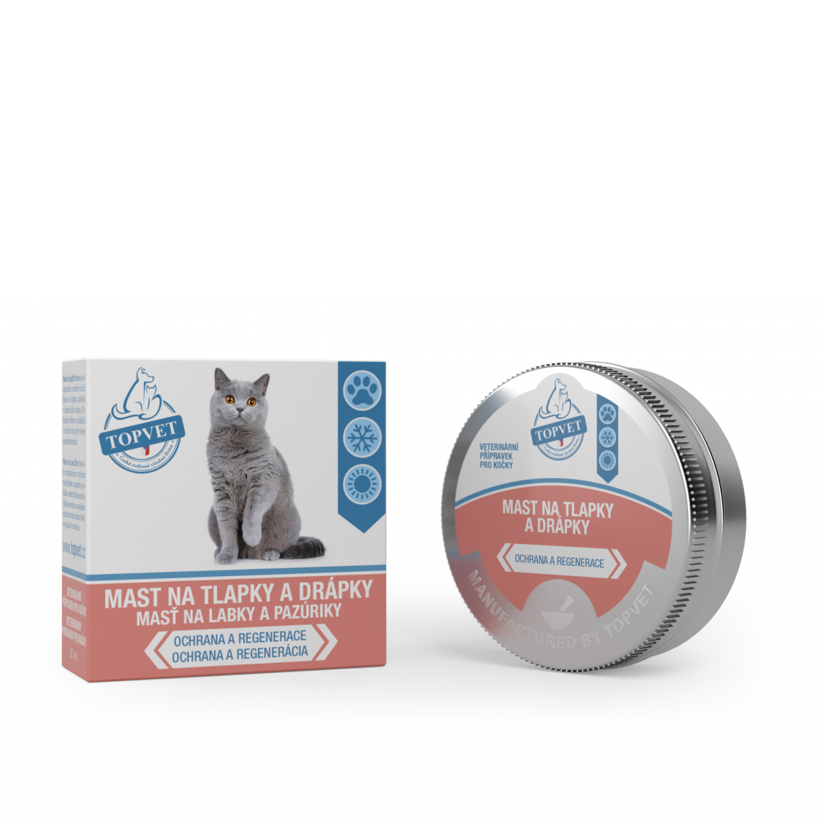 Masť na labky a pazúriky pre mačky 30 ml - Green idea