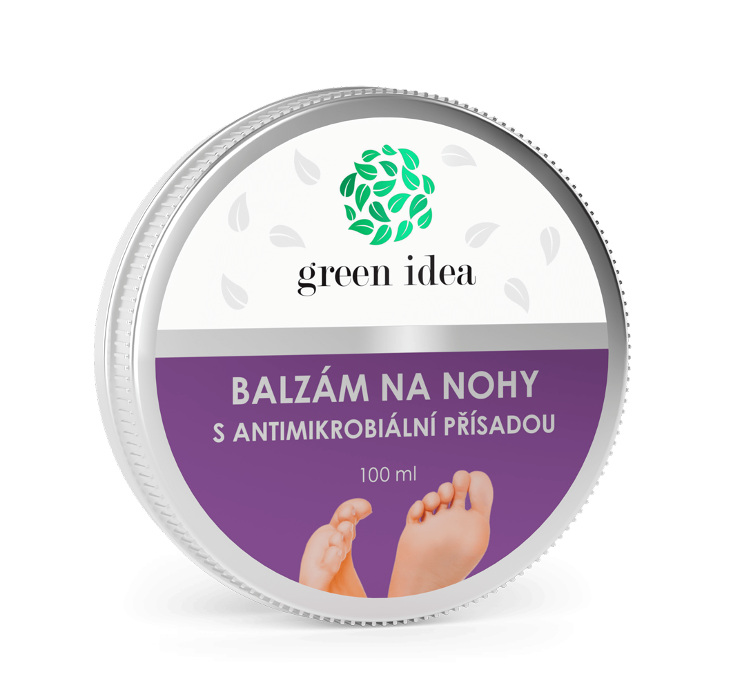 Balzam na nohy s antimikrobiálnou prísadou – 100 ml – Green idea