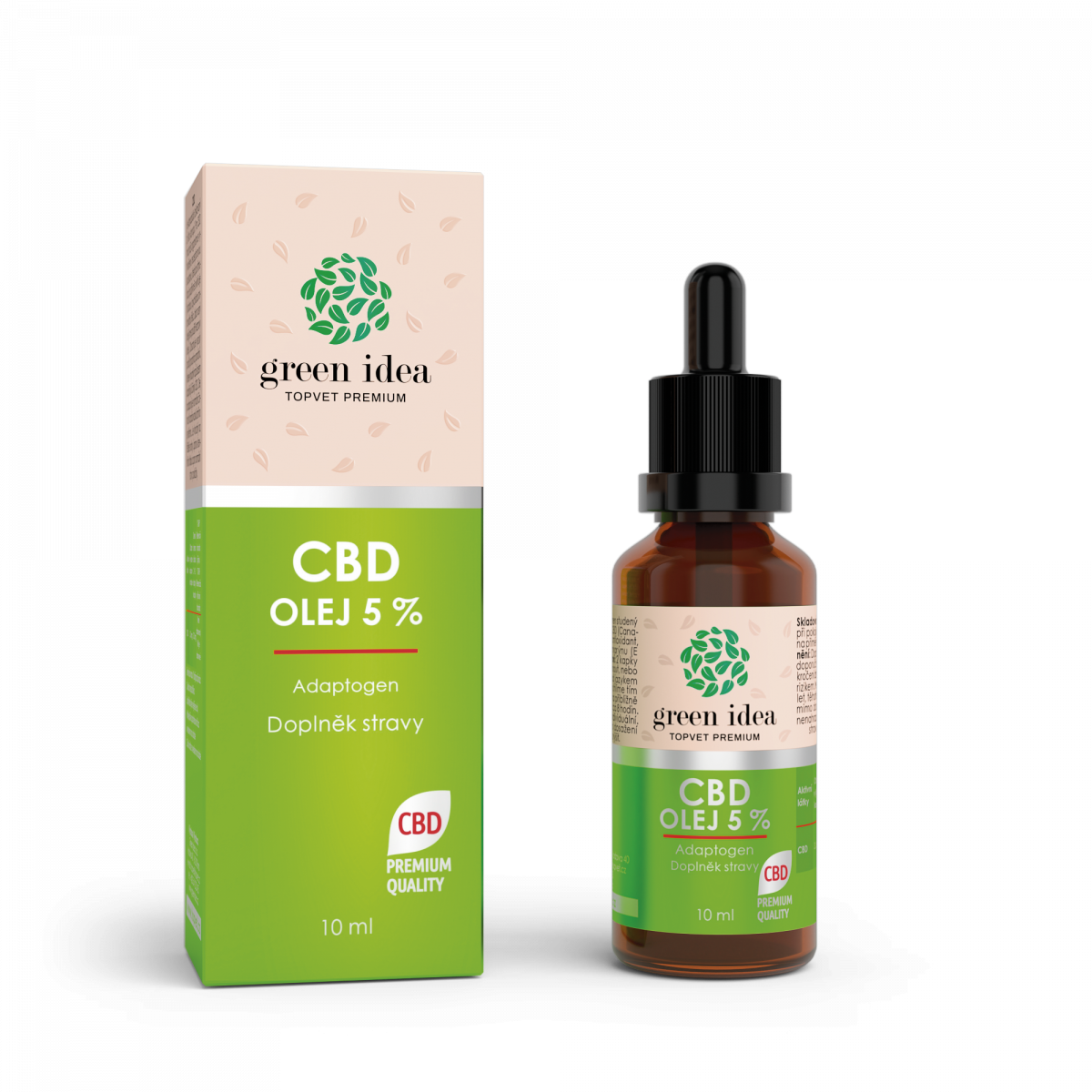 CBD olej 5 % – 10 ml – Green idea